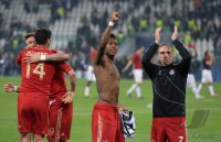 FUSSBALL INTERNATIONAL CHL VIERTELFINALE 12/13: JUBEL FC Bayern Muenchen