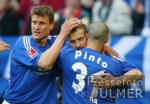 Fussball 1. Bundesliga: Schalke - Cottbus, Jubel n. 3:0