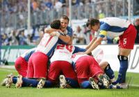 Fussball 1. Bundesliga: Hamburger SV - Bayern, jubel hsv