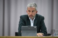 Streitgespraech OB Boris Palmer und AfD Landesvorsitzender Markus Frohnmaier in Tuebingen
