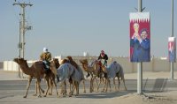 Kamelrennen Katar / FUSSBALL International Ausrichter der FIFA WM 2022: KATAR