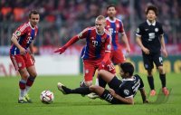 Fussball DFB Pokal Achtelfinale 14/15: FC Bayern Muenchen - Eintracht Braunschweig