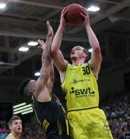 Basketball 1. Bundesliga 17/18 Hauptrunde: Walter Tigers Tuebingen - MHP RIESEN Ludwigsburg