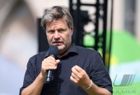 Politik, Wahlkampf Buendnis 90/Die Gruenen: Gruenen Bundesvorsitzender Robert Habeck