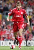 Fussball Barclays Premiership: Liverpool, GERRARD Einzelaktion