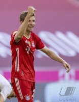Fussball 1. Bundesliga Saison 20/21: JUBEL Thomas Mueller (FC Bayern Muenchen)
