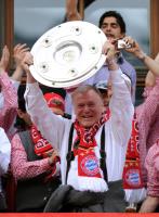 Fussball 1. Bundesliga :  JUBEL  Co Trainer Hermann Gerland  (FC Bayern Muenchen)