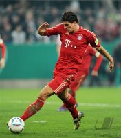 FUSSBALL  DFB POKAL SAISON  11/12  HALBFINALE: Mario Gomez (FC Bayern Muenchen)