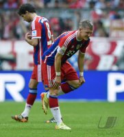 Fussball, 1. Bundesliga  Saison 2013/2014: Verletzung Bastian Schweinsteiger (FC Bayern Muenchen)