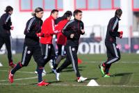 Fussball 1. Bundesliga : Training beim FC Bayern Muenchen