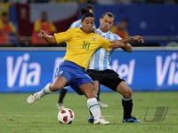 FUSSBALL INTERNATIONAL: Argentinien - Brasilien