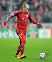 Fussball CHL  Saison 2011/2012:  Arjen Robben (FC Bayern Muenchen)