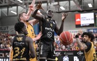 Basketball 1. Bundesliga 23/24: Tigers Tuebingen - Basketball LÅ¡wen Braunschweig