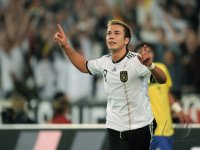 Fussball International  Testspiel:  JUBEL Mario GOETZE (Deutschland)