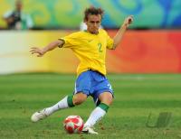 FUSSBALL  Olympia 2008   Viertelfinale  Maenner   Brasilien - Kamerun