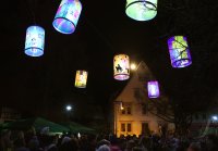 Laternenumzug Sankt Martinsumzug in Hirrlingen (Kreis Tuebingen)