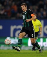 Fussball: 1. Bundesliga Saison 2010/2011: Wolfsburg, DZEKO