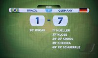 FUSSBALL WM 2014, HALBFINALE: Brasilien - Deutschland