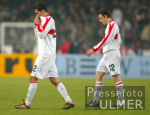 Fussball Uefa-Cup: VfB Stuttgart - Celtic Glasgow, enttaeuschter Sttger