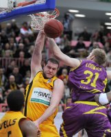 Basketball 1. Bundesliga 2012/2013:  Walter Tigers Tuebingen -Phoenix Hagen