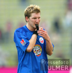 Fussball 1. Bundesliga Bayern-Rostock; Enttaeuschung Schweinsteiger