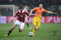 FUSSBALL INTERNATIONAL CHL ACHTELFINALE 12/13: AC Mailand - FC Barcelona