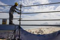 Preparation of the Stadium for the FIFA Beachsoccer World Cup