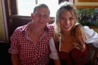 FUSSBALL 1. BUNDESLIGA: Bastian Schweinsteiger mit Freundin Sarah Brandner (FC Bayern Muenchen)
