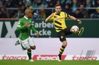 Fussball, 1. Bundesliga  Saison 2014/2015: SV Werder Bremen - Borussia Dortmund