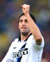 FUSSBALL SERIE A:  Jubel Diego Milito (Inter Mailand)