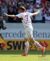 Fussball 1. Bundesliga : JUBEL nach dem Sieg Martin Harnik (VfB Stuttgart)