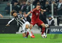 FUSSBALL INTERNATIONAL CHL VIERTELFINALE 12/13: Juventus Turin - FC Bayern Muenchen