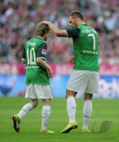 Fussball 1. Bundesliga  Saison 2010/2011: FC Bayern Muenchen - Werder Bremen