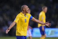 Fussball WM-Qualifikation: Henrik LARSSON (Schweden)