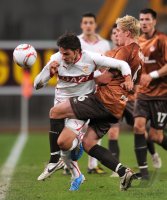 Fussball 1. Bundesliga : Martin Harnik (li, VfB Stuttgart) gegen Bastian Oczipka (re, FC St. Pauli)