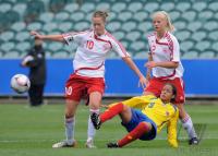 Fussball Frauen FIFA U 17  WM  2008  Daenmark - Kolumbien