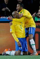 FUSSBALL WM 2010, VORRUNDE   Brasilien - Nord Korea