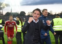 Fussball, 1. Bundesliga  Saison 2014/2015 Relegation: Karlsruher SC - Hamburger SV