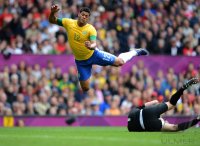 FUSSBALL Olympia 2012 Maenner: Brasilien - Weissrussland