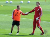 Fussball 1. Bundesliga 11/12: FC Bayern Muenchen Training in Doha