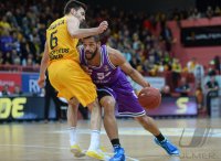 Basketball 1. Bundesliga 14/15 Hauptrunde:  Walter Tigers Tuebingen - BG Goettingen