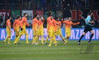 FUSSBALL INTERNATIONAL CHL ACHTELFINALE 12/13: Enttaeuschung FC Barcelona