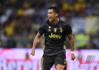 FUSSBALL SERIE A 2018/2019: JUBEL Cristiano Ronaldo (Juventus Turin)