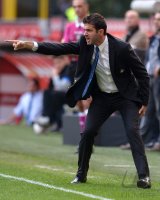 FUSSBALL SERIE A:  Trainer Andrea Stramaccioni (Inter Mailand)