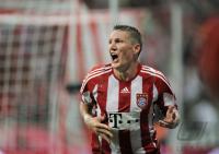 Fussball 1. Bundesliga Saison 2010/2011 JUBEL SCHWEINSTEIGER (FC Bayern Muenchen)
