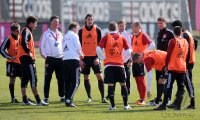 Fussball 1. Bundesliga: Training beim FC Bayern Muenchen