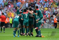 FUSSBALL Olympia 2012 FINALE: Brasilien - Mexiko