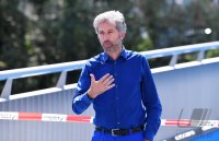 Eroeffnung Radbruecke Tuebingen; Tuebingens Oberbuergermeister Boris Palmer (Die Gruenen)