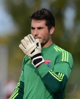 Fussball 1. Bundesliga, Saison 2012/2013:  Torwart Korbinian Mueller (Unterhaching)