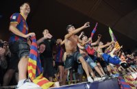 Fussball UEFA SUPER CUP 2011: Fans FC Barcelona